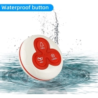Wireless waiter call button with 3 buttons
