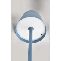 Table lamp for restaurants, BLUE, with battery, rechargeable, 3600 mAh