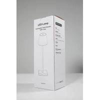 Table lamp for restaurants, CROATIA FLAG design, rechargeable, 3600 mAh battery