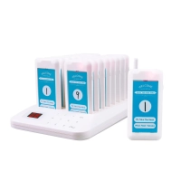 16 white wireless pagers for ordering food in hotels and restaurants