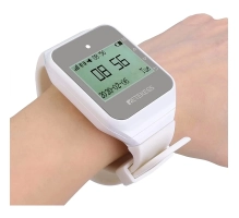 White Wireless Waiter Call Receiver (Multi-language support)