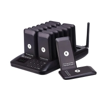 10 vibrating pagers for restaurants + charging base, for fast food, sound signal