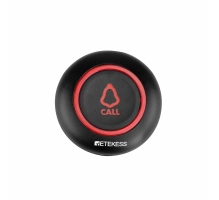 Wireless Black/Red One-Key Call Button