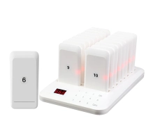 16 white wireless pagers for ordering food in hotels and restaurants