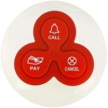 Wireless waiter call button with 3 buttons