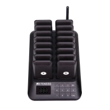 10 vibrating pagers for restaurants + charging base, for fast food, sound signal