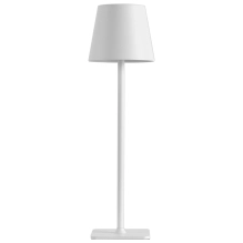 Table lamp for restaurants, WHITE, with battery, rechargeable, 3600 mAh
