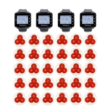 4 pcs watch receiver + 30 pcs waiter call buttons