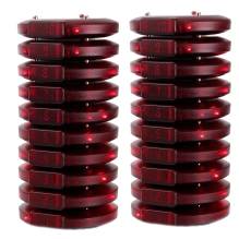 10 pcs vibrating/flashing pagers for T119 coaster paging system