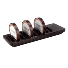 Paging system for restaurants with 10 flashing/vibrating pagers and keypad/charger