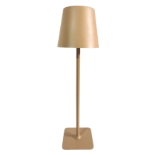 Table lamp for restaurants, BEIGE, with battery, rechargeable, 3600 mAh