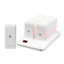 16 white wireless pagers for ordering food in hotels and restaurants