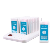 16 white wireless pagers for ordering food in hotels and restaurants