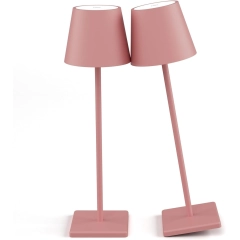 Lampe de table pour restaurants, ROSE, avec batterie, rechargeable, 3600 mAh