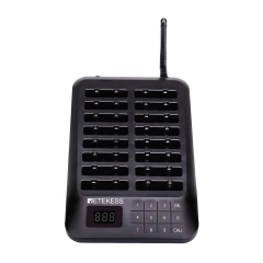 10 δονητικοί pager για εστιατόρια + βάση φόρτισης, για fast food, ηχητικό σήμα