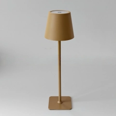 Table lamp for restaurants, BEIGE, with battery, rechargeable, 3600 mAh