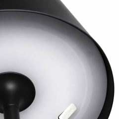 Table lamp for restaurants, BLACK, with battery, rechargeable, 3600 mAh