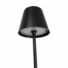 Table lamp for restaurants, BLACK, with battery, rechargeable, 3600 mAh