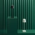 Lampe de table pour restaurants, NOIRE, avec batterie, rechargeable, 3600 mAh
