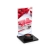 Black menu/promotion advertising stand for restaurant tables, menu holder "T" form