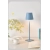 Lampe de table pour restaurants, BLEUE, avec batterie, rechargeable, 3600 mAh
