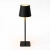 Table lamp for restaurants, BLACK, with battery, rechargeable, 3600 mAh