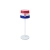 Table lamp for restaurants, CROATIA FLAG design, rechargeable, 3600 mAh battery