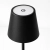 Table lamp for restaurants, BLACK, with battery, rechargeable, 3600 mAh
