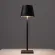 Lampada da tavolo per ristoranti, NERA, con batteria, ricaricabile, 3600 mAh
