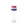 Table lamp for restaurants, CROATIA FLAG design, rechargeable, 3600 mAh battery