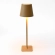 Table lamp for restaurants, BEIGE, with battery, rechargeable, 3600 mAh