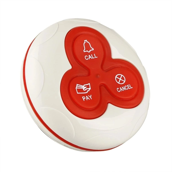 Wireless waiter call button with 3 buttons