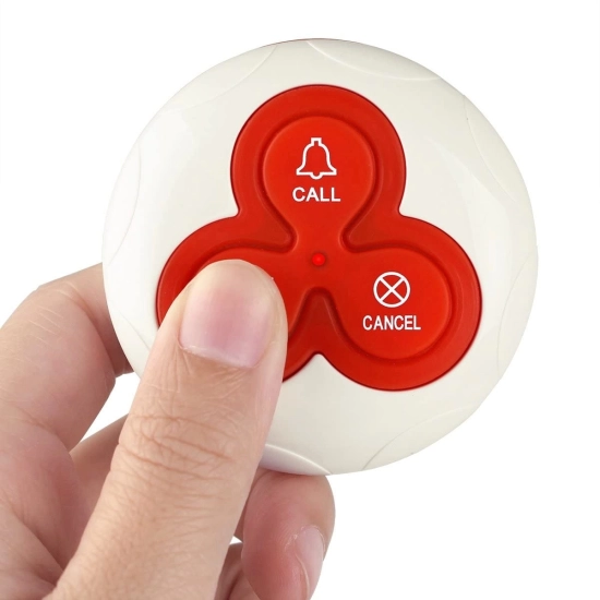Wireless waiter call button with 3 buttons