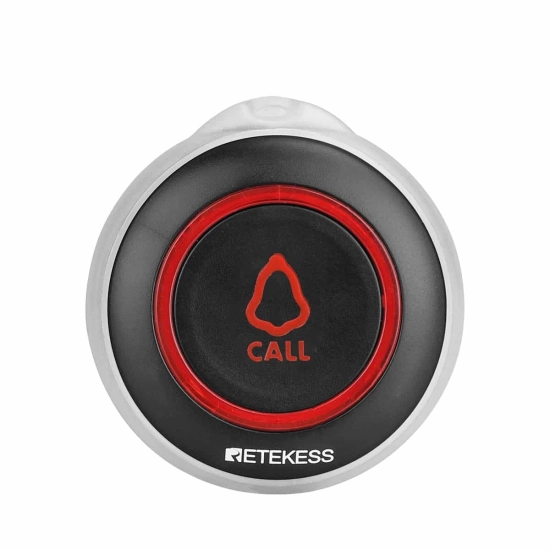 Wireless Black/Red One-Key Call Button