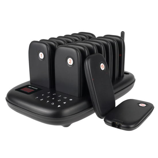 16 wireless food ordering notifiers for hotels and restaurants