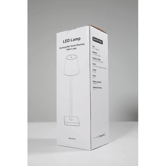 Stolna svjetiljka za restorane, motiv HRVATSKE ZASTAVE, punjiva, baterija 3600 mAh